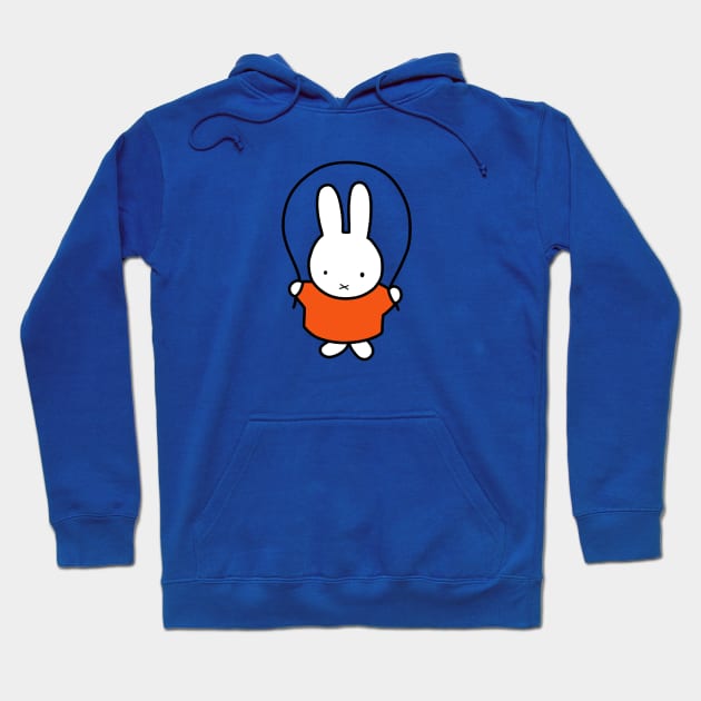 Miffy skipping rope Hoodie by FoxtrotDesigns